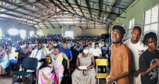 Alaye Geng Kick Off High School Tour with Donation and Anti-Mob Justice Campaign at Awe SHS